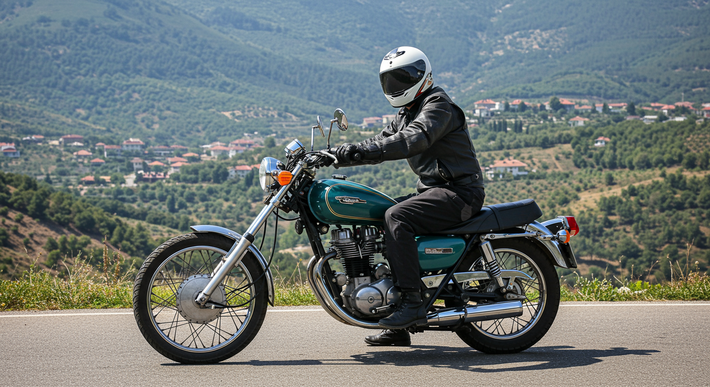 Yaz Sıcaklarında Motosiklet Sürüşü
